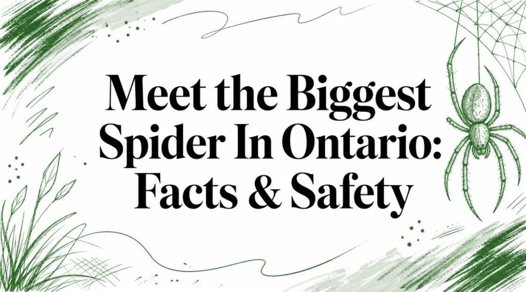Meet the Biggest Spider In Ontario: Facts & Safety