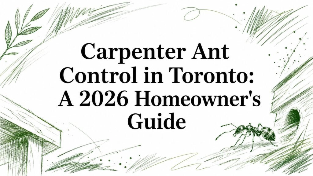 Carpenter Ant Control in Toronto: A 2026 Homeowner's Guide