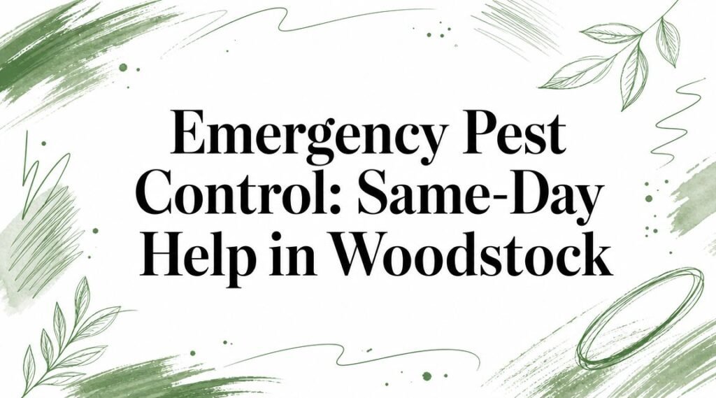 Emergency Pest Control: Same-Day Help in Woodstock