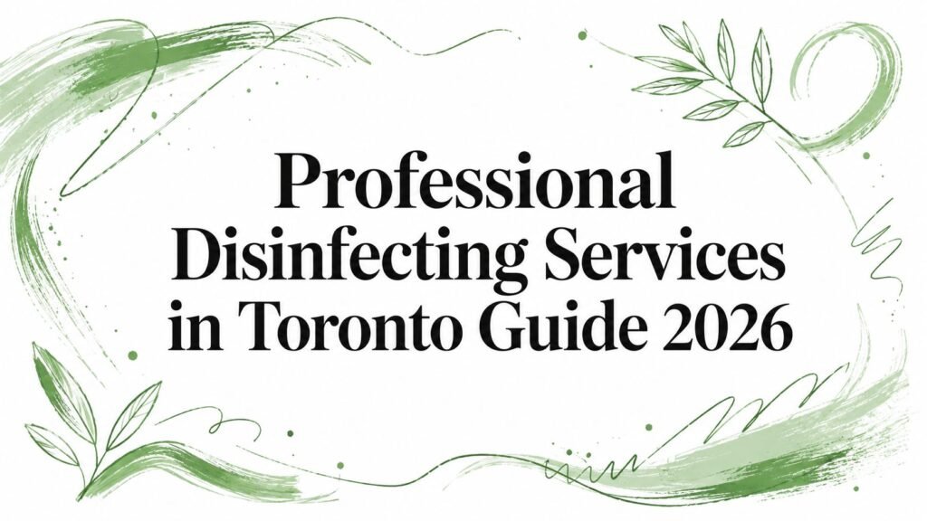 Professional Disinfecting Services in Toronto Guide 2026
