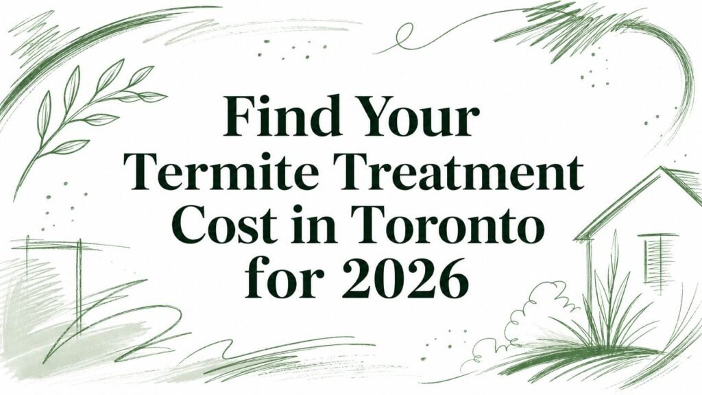 Find Your Termite Treatment Cost in Toronto for 2026