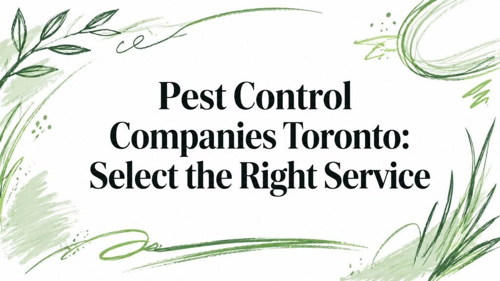 Pest Control Companies Toronto: Select the Right Service