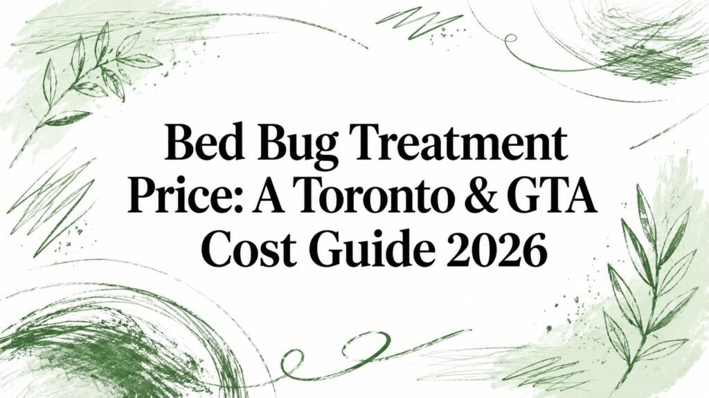 Bed Bug Treatment Price: A Toronto & GTA Cost Guide 2026