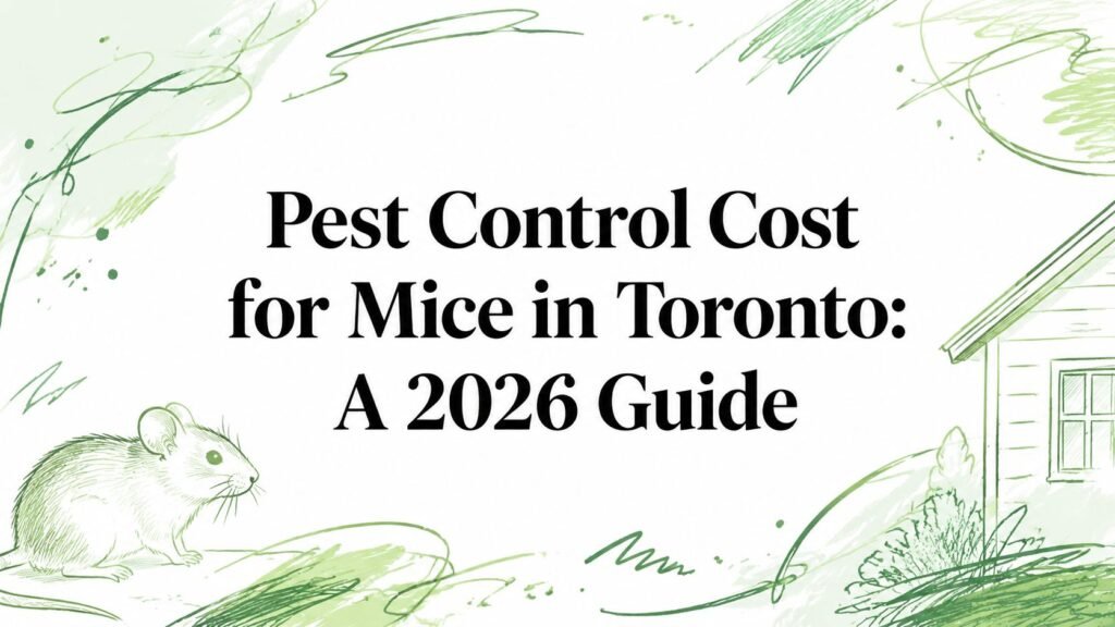 Pest Control Cost for Mice in Toronto: A 2026 Guide