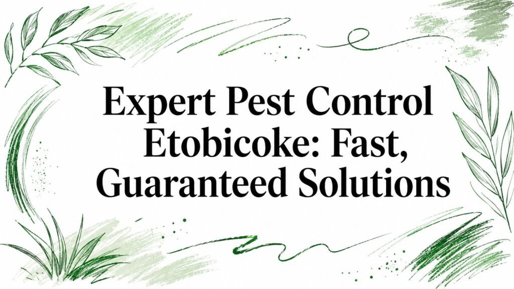 Expert Pest Control Etobicoke: Fast, Guaranteed Solutions