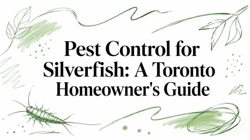 Pest Control for Silverfish: A Toronto Homeowner's Guide