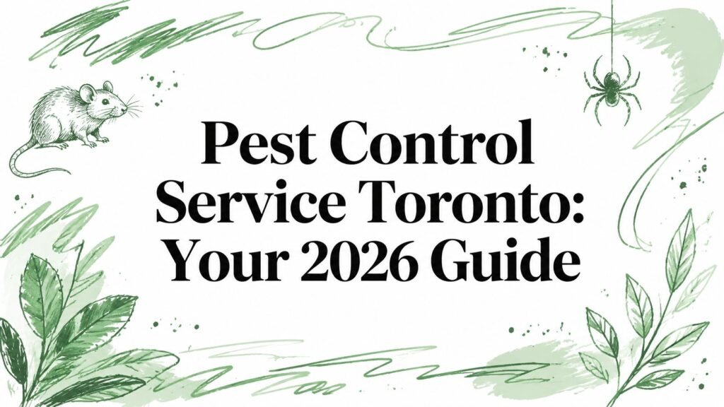 Pest Control Service Toronto: Your 2026 Guide